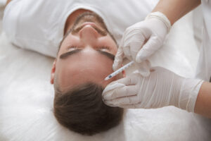 Platelet rich plasma inserted in hair