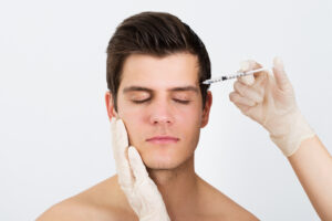 botox on male patients frown lines